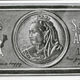 The lid of the tin of chocolates Queen Victoria sent to the troops